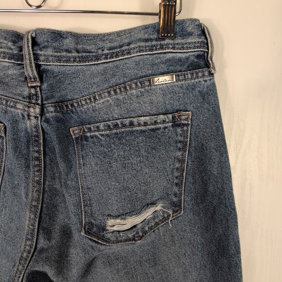 Kancan Women’s Ultra High Rise Straight Leg Jeans Light Wash Waist 32 - Picture 4 of 14